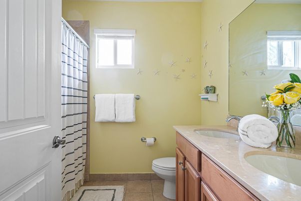 Bathroom, Dual Sink Vanities, Interior, Tile Countertops