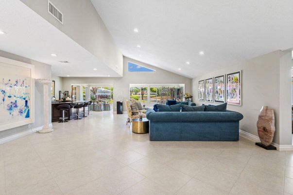Interior, Living room, Recessed Lighting