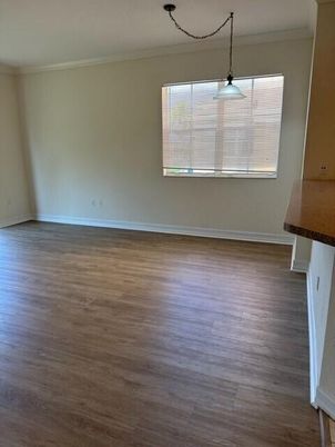 Empty room, Interior, Pendant Lights, Wood Texture Flooring