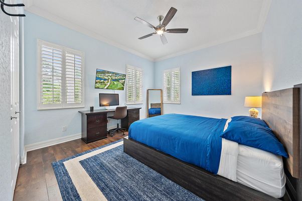 Bedroom, Home Office, Interior, Wood Texture Flooring