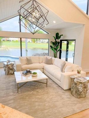 Interior, Living room, Recessed Lighting, Water, Wood Texture Flooring