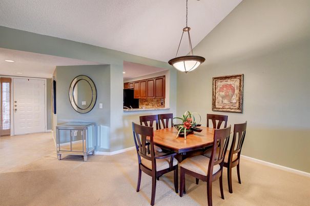 Dining room, Interior, Kitchen, Pendant Lights, Recessed Lighting