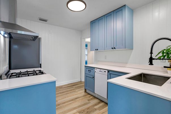 Interior, Kitchen, Wood Texture Flooring