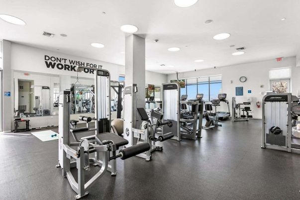 Fitness Equipment, Gym, Interior, Recessed Lighting