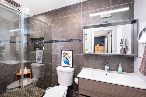 Bathroom, Glass Shower, Interior
