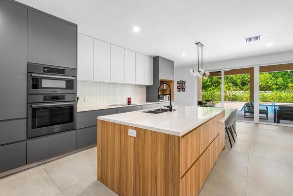 Interior, Kitchen, Pendant Lights, Recessed Lighting, Stainless Steel Appliances