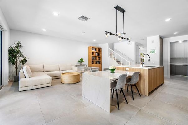 Interior, Kitchen, Living room, Pendant Lights, Recessed Lighting