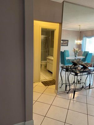Bathroom, Chandelier, Dining room, Interior