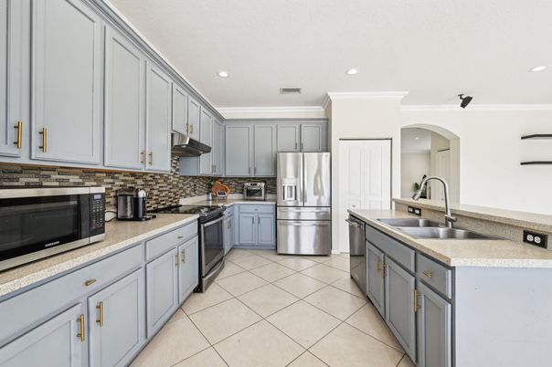 Interior, Kitchen, Recessed Lighting, Stainless Steel Appliances