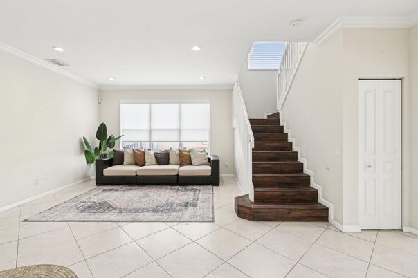 Interior, Living room, Recessed Lighting