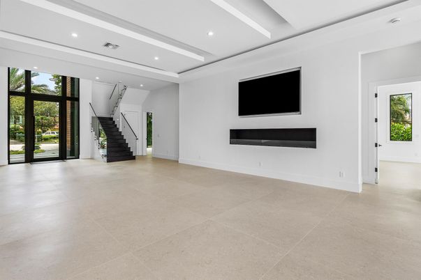 Empty room, Interior, Recessed Lighting