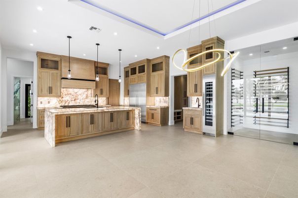 Interior, Kitchen, Pendant Lights, Recessed Lighting, Stainless Steel Appliances