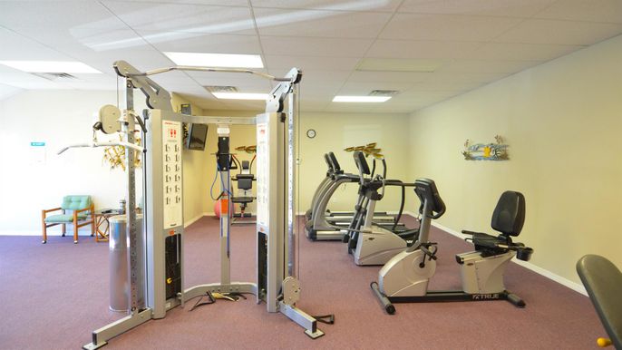 Fitness Equipment, Interior, Recessed Lighting