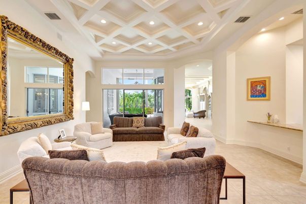 Interior, Living room, Recessed Lighting