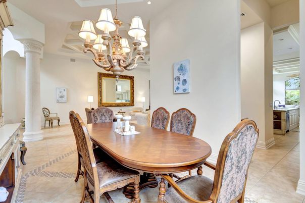Chandelier, Dining room, Interior, Recessed Lighting