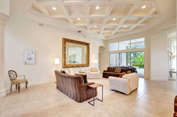Interior, Living room, Recessed Lighting
