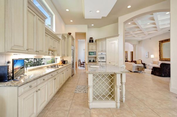 Interior, Kitchen, Living room, Recessed Lighting