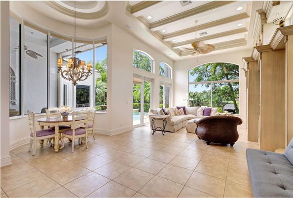Chandelier, Dining room, Interior, Living room, Recessed Lighting