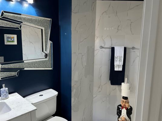 Bathroom, Interior, Marble Walls