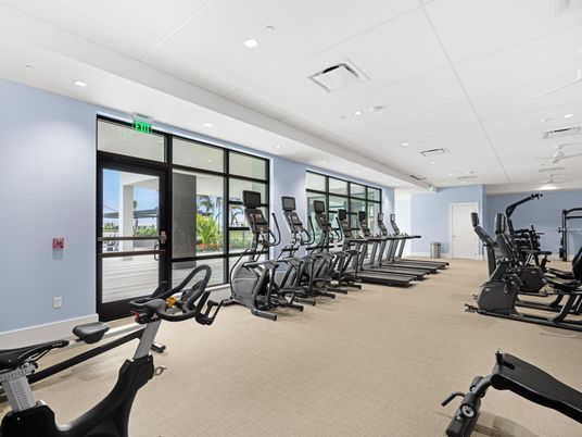 Fitness Equipment, Gym, Interior, Recessed Lighting