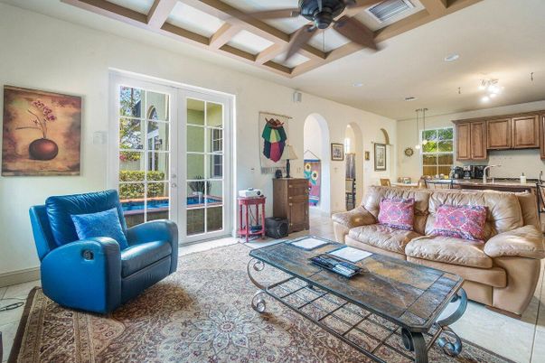 Interior, Kitchen, Living room, Recessed Lighting