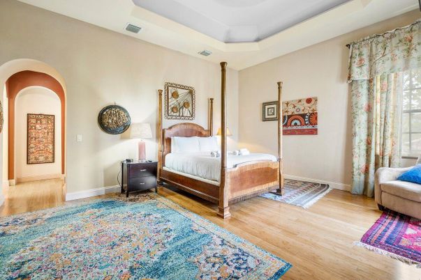 Bedroom, Interior, Wood Texture Flooring