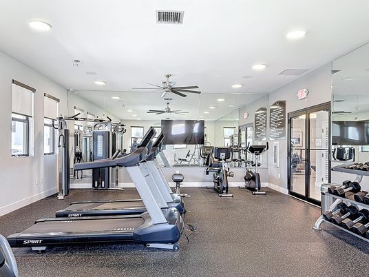 Fitness Equipment, Gym, Interior, Recessed Lighting