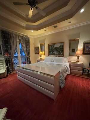 Bedroom, Interior, Recessed Lighting