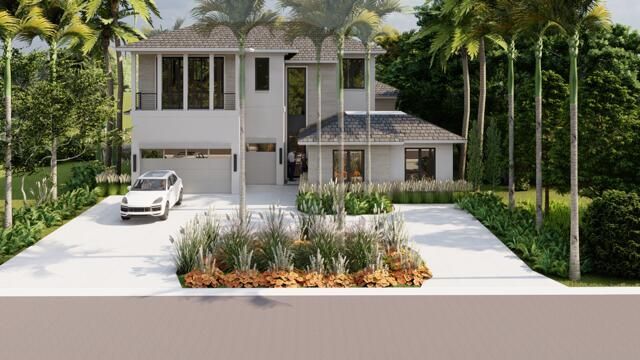 Attached, Exterior, Facade, Modern