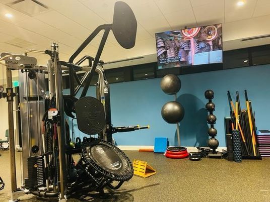 Fitness Equipment, Gym, Interior, Recessed Lighting