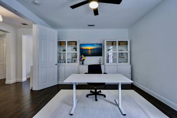 Home Office, Interior, Wood Texture Flooring
