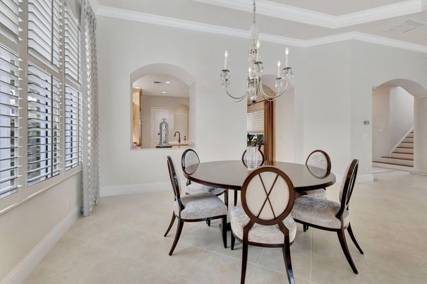 Chandelier, Dining room, Interior, Recessed Lighting