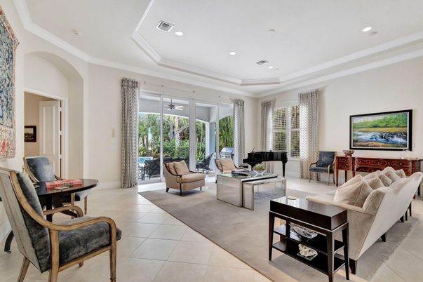 Interior, Living room, Recessed Lighting