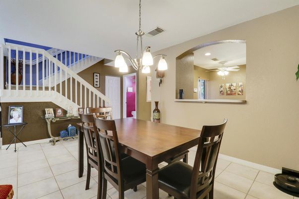 Dining room, Interior, Pendant Lights, Recessed Lighting