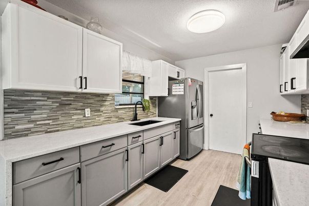 Interior, Kitchen, Wood Texture Flooring