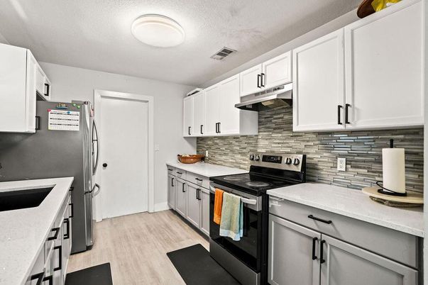 Interior, Kitchen, Wood Texture Flooring