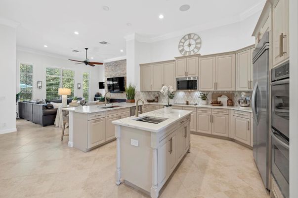 Interior, Kitchen, Living room, Recessed Lighting, Stainless Steel Appliances
