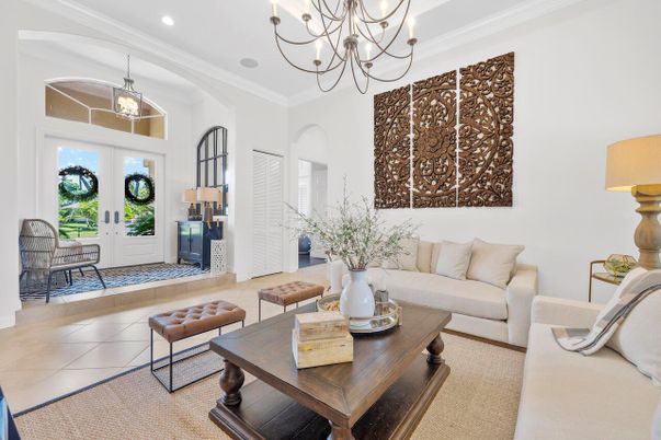 Chandelier, Interior, Living room, Recessed Lighting