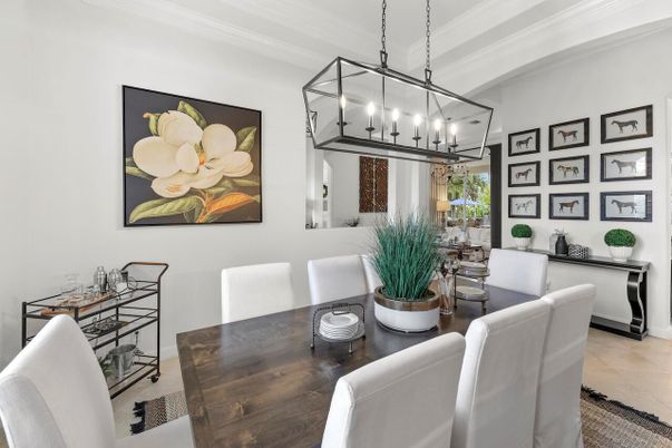 Dining room, Interior, Pendant Lights