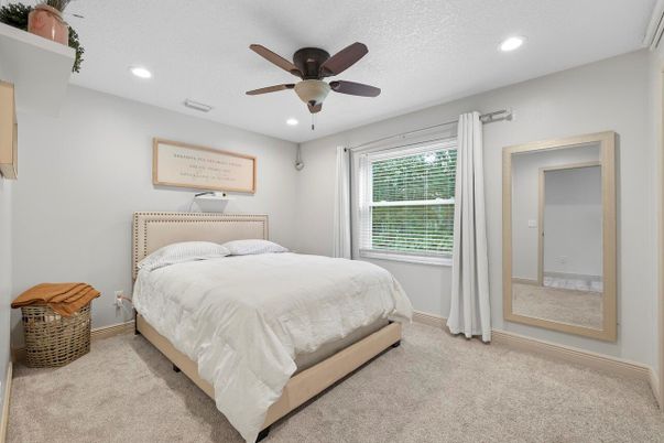 Bedroom, Interior, Recessed Lighting