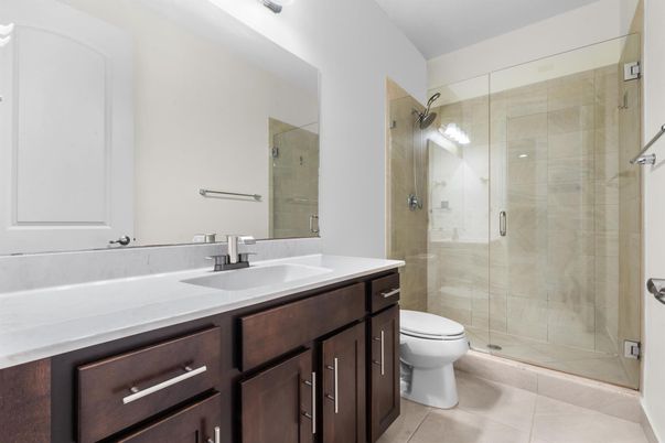 Bathroom, Glass Shower, Interior
