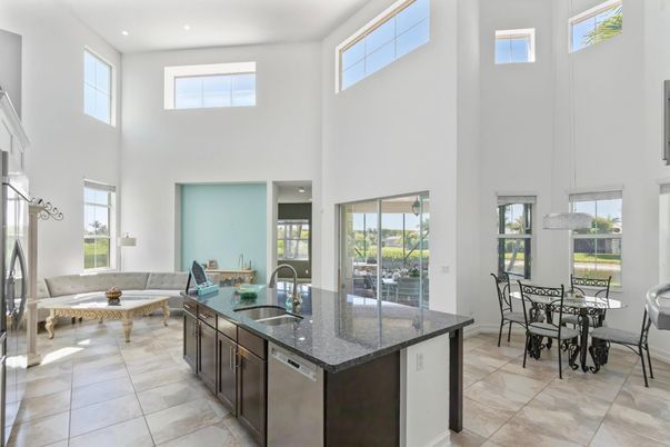 Dining room, Interior, Kitchen, Living room, Recessed Lighting