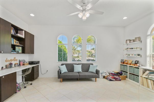 Home Office, Interior, Recessed Lighting