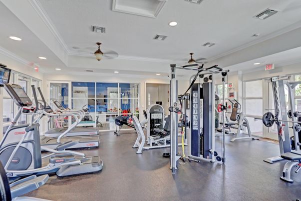 Fitness Equipment, Gym, Interior, Recessed Lighting