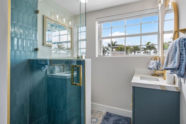 Bathroom, Glass Shower, Interior