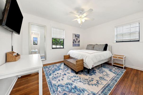 Bedroom, Interior, Wood Texture Flooring