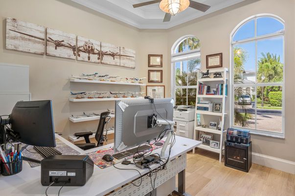 Home Office, Interior, Wood Texture Flooring