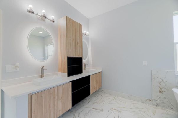 Bathroom, Dual Sink Vanities, Interior, Marble