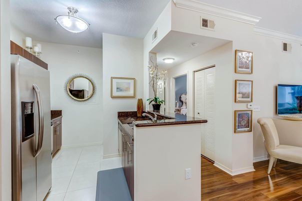 Interior, Kitchen, Wood Texture Flooring