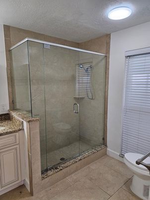 Bathroom, Glass Shower, Interior